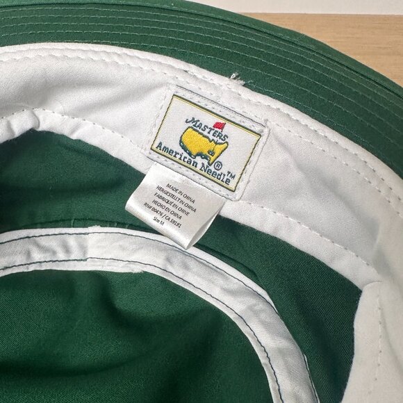 American Needle “Masters Green”& White Masters Bucket Hat / Cap - Picture 4 of 5